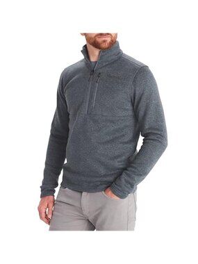 Mens Fleece Pullover Lightweight Warm Half Zip Jacket Soft Outdoor Hiking
